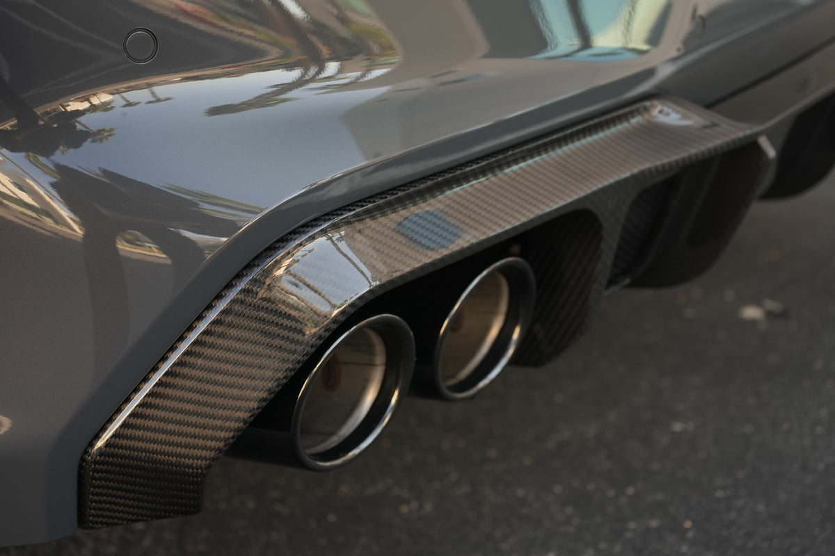Vorsteiner VRS Aero Rear Diffuser Carbon Fiber PP 2x2 Glossy Fits BMW F9X M8