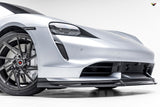 Vorsteiner Aero Front Spoiler Carbon Fiber PP 2x2 Glossy Fits Porsche Taycan