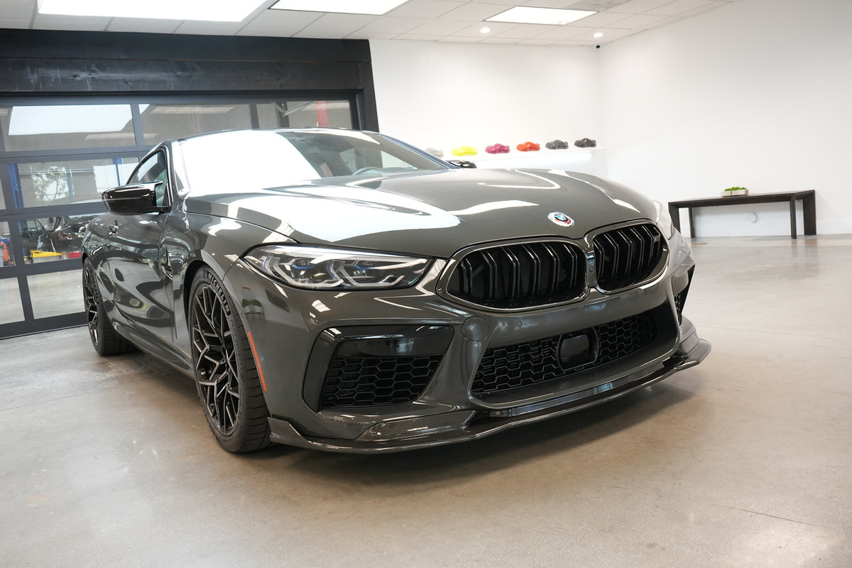 Vorsteiner VRS Aero Front Spoiler Carbon Fiber PP 2x2 Glossy Fits BMW F9X M8