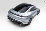 Vorsteiner Aero Decklid Spoiler Carbon Fiber PP 2x2 Glossy Fits Porsche Taycan