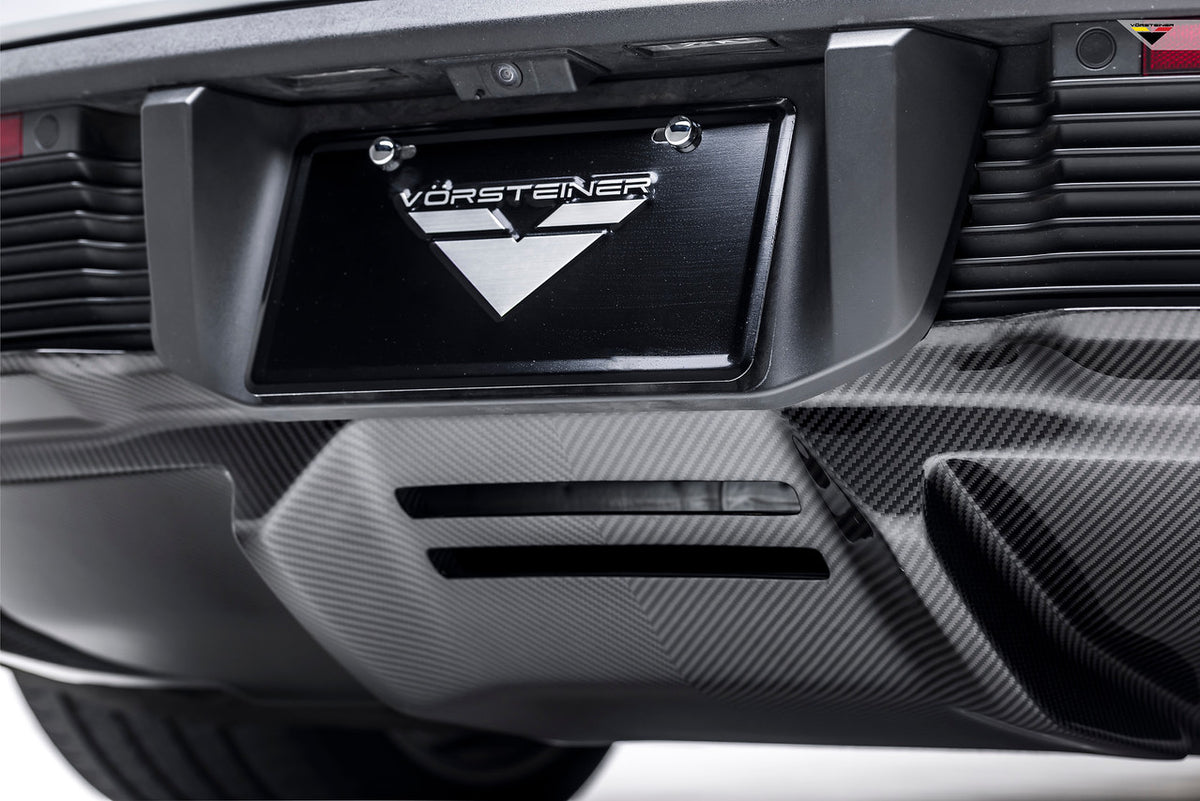Vorsteiner Aero Rear Diffuser Carbon Fiber PP 2x2 Glossy Fits Porsche Taycan