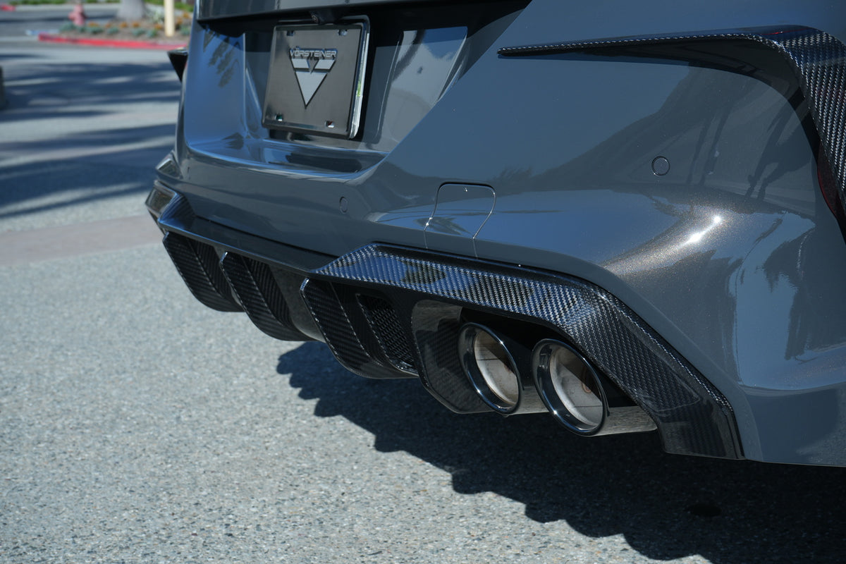 Vorsteiner VRS Aero Rear Diffuser Carbon Fiber PP 2x2 Glossy Fits BMW F9X M8
