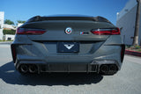 Vorsteiner VRS Aero Rear Diffuser Carbon Fiber PP 2x2 Glossy Fits BMW F9X M8