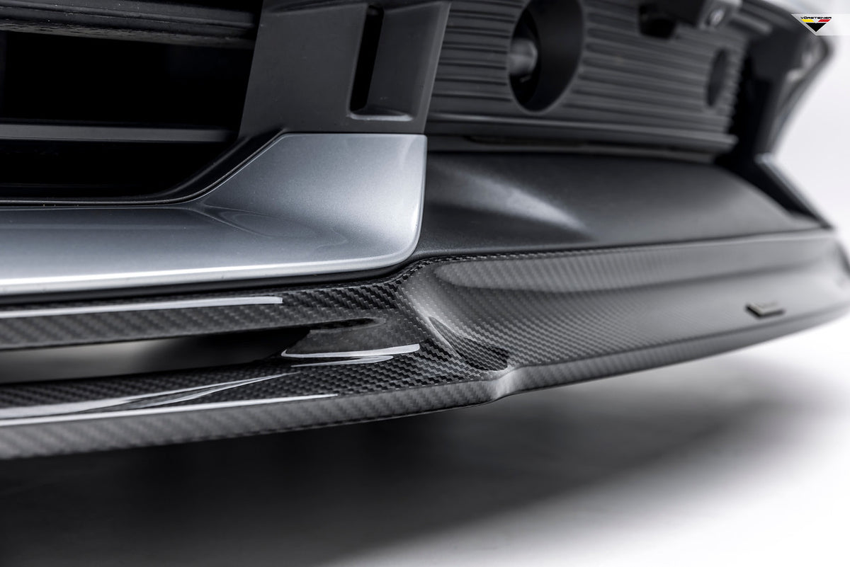 Vorsteiner Aero Front Spoiler Carbon Fiber PP 2x2 Glossy Fits Porsche Taycan