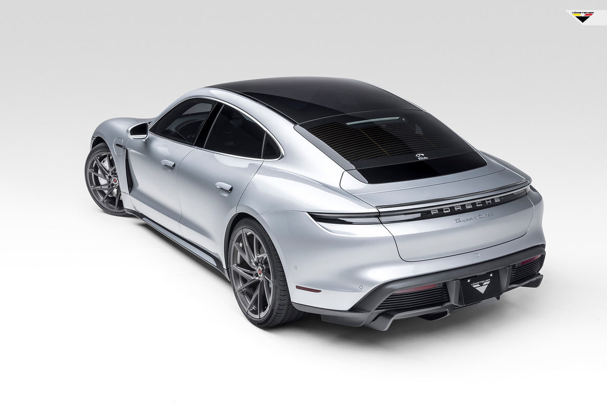 Vorsteiner Aero Rear Diffuser Carbon Fiber PP 2x2 Glossy Fits Porsche Taycan