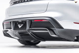 Vorsteiner Aero Rear Diffuser Carbon Fiber PP 2x2 Glossy Fits Porsche Taycan