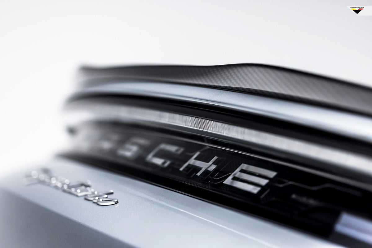 Vorsteiner Aero Decklid Spoiler Carbon Fiber PP 2x2 Glossy Fits Porsche Taycan