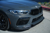 Vorsteiner VRS Aero Front Spoiler Carbon Fiber PP 2x2 Glossy Fits BMW F9X M8