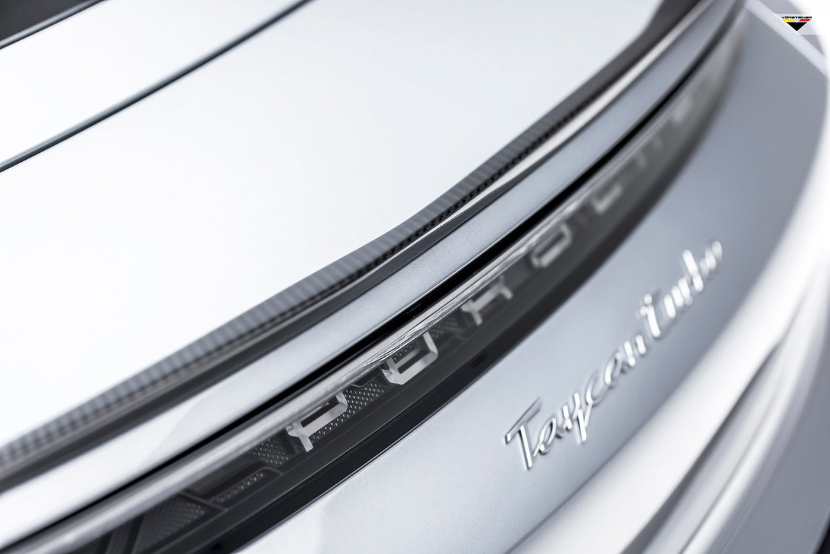 Vorsteiner Aero Decklid Spoiler Carbon Fiber PP 2x2 Glossy Fits Porsche Taycan