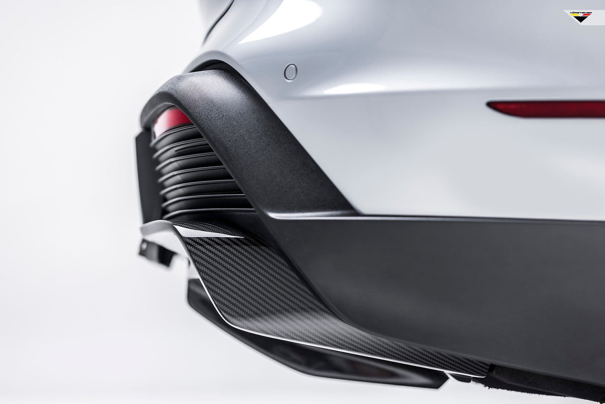 Vorsteiner Aero Rear Diffuser Carbon Fiber PP 2x2 Glossy Fits Porsche Taycan