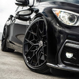 20" HRE FF10 Black Forged Concave Wheels Rims Fits Honda Civic Type R FK8