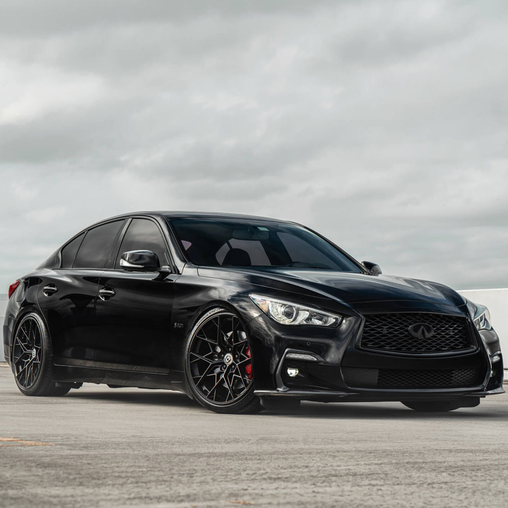 20" HRE FF10 Black Forged Concave Wheels Rims Fits Honda Civic Type R FK8