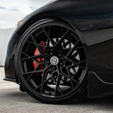 20" HRE FF10 Black Forged Concave Wheels Rims Fits Honda Civic Type R FK8