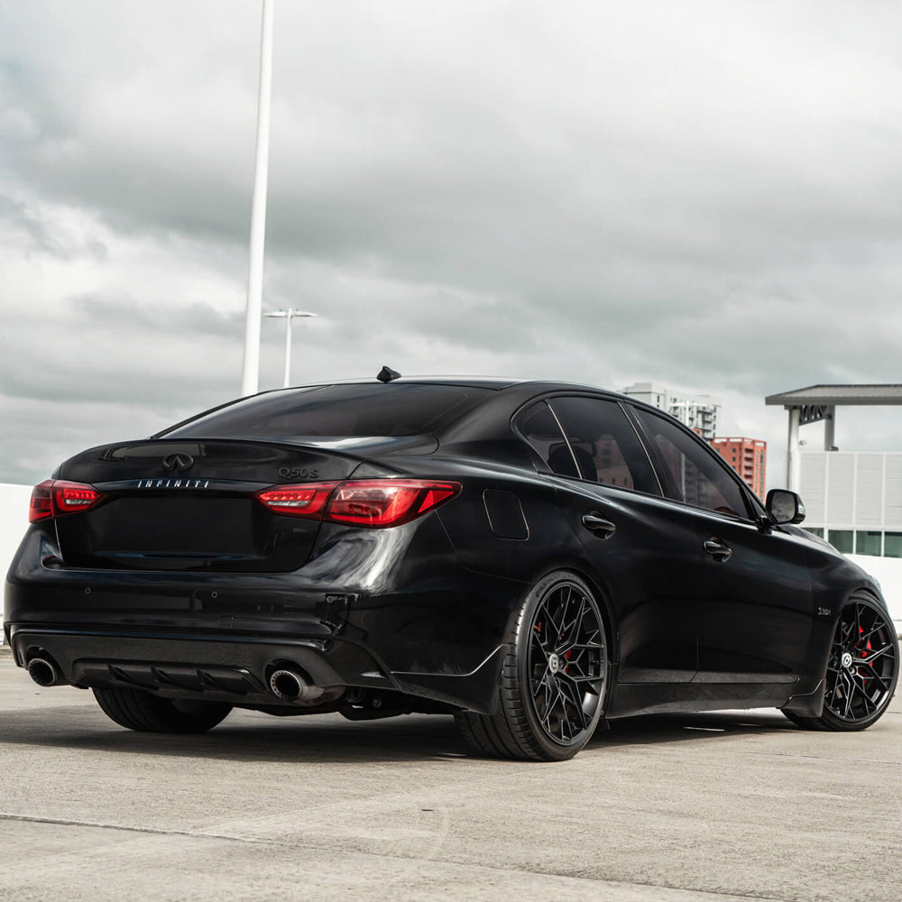 20" HRE FF10 Black Forged Concave Wheels Rims Fits Honda Civic Type R FK8