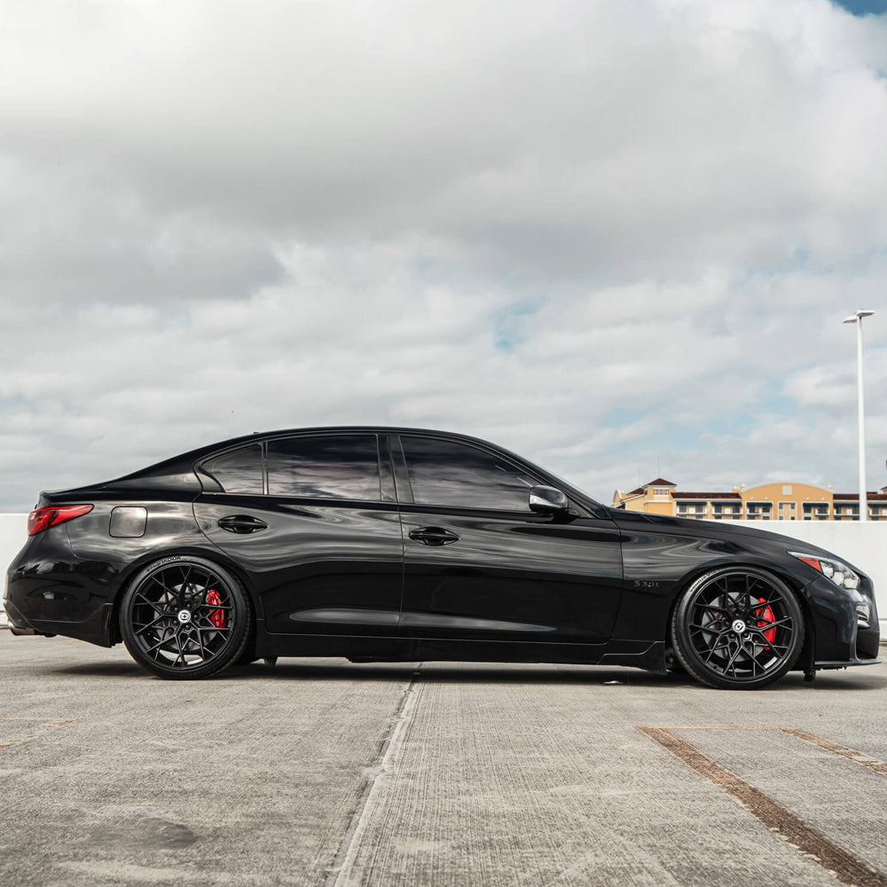 20" HRE FF10 Black Forged Concave Wheels Rims Fits Honda Civic Type R FK8