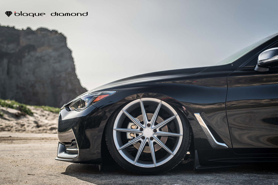 19" BLAQUE DIAMOND BD11 SILVER CONCAVE WHEELS RIMS FITS MERCEDES C250 C300 C350