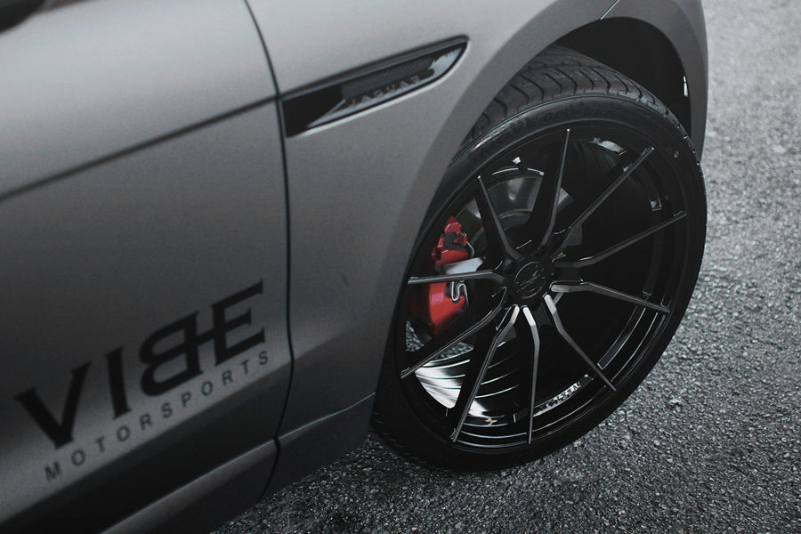 21" VERTINI RF1.2 BLACK FORGED CONCAVE WHEELS RIMS FITS MASERATI QUATTROPORTE