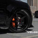 20" Velgen Classic5 Black 20x11 Concave Wheels Rims Fits Dodge Charger Widebody