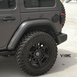 17" HRE FT1 Black 17x9 Concave Wheels Rims Fits 2018-2022 Jeep Wrangler JL