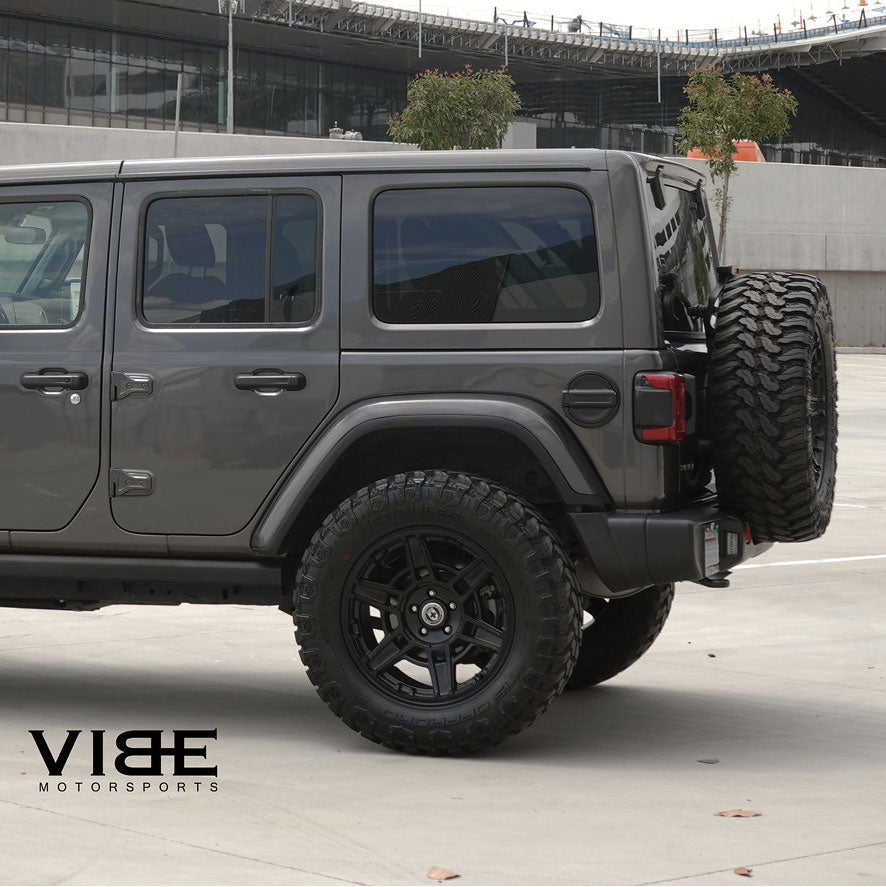 20" HRE FT1 Black 20x9 Concave Wheels Rims Fits 2018-2022 Jeep Wrangler JL