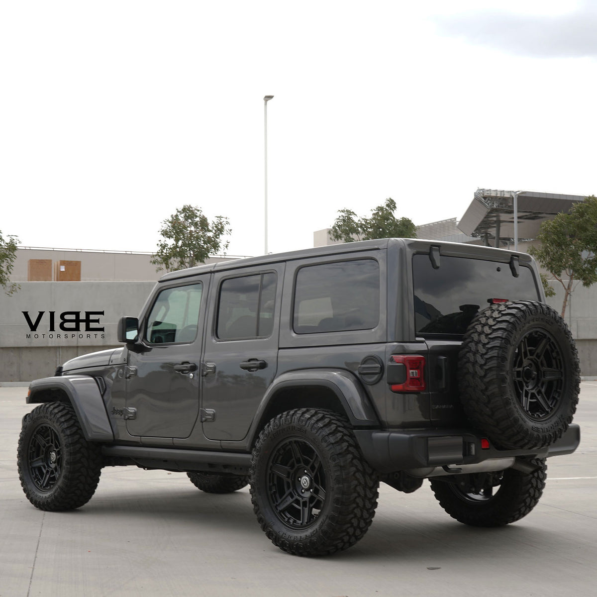 17" HRE FT1 Black 17x9 Concave Wheels Rims Fits 2007-2017 Jeep Wrangler JK