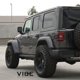 17" HRE FT1 Black 17x9 Concave Wheels Rims Fits 2018-2022 Jeep Wrangler JL