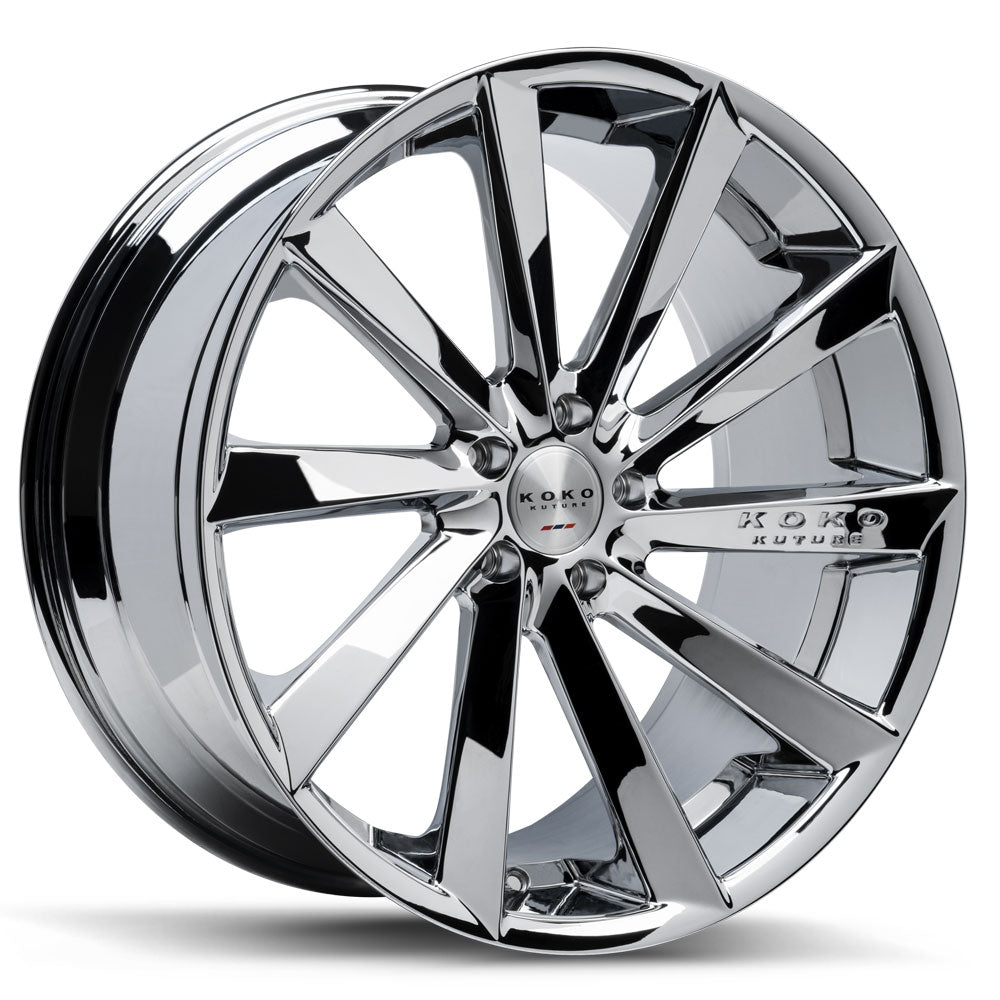 22" Koko Kuture Kapan Chrome 22x10.5 Wheels Rims Fits Land Rover Range Rover