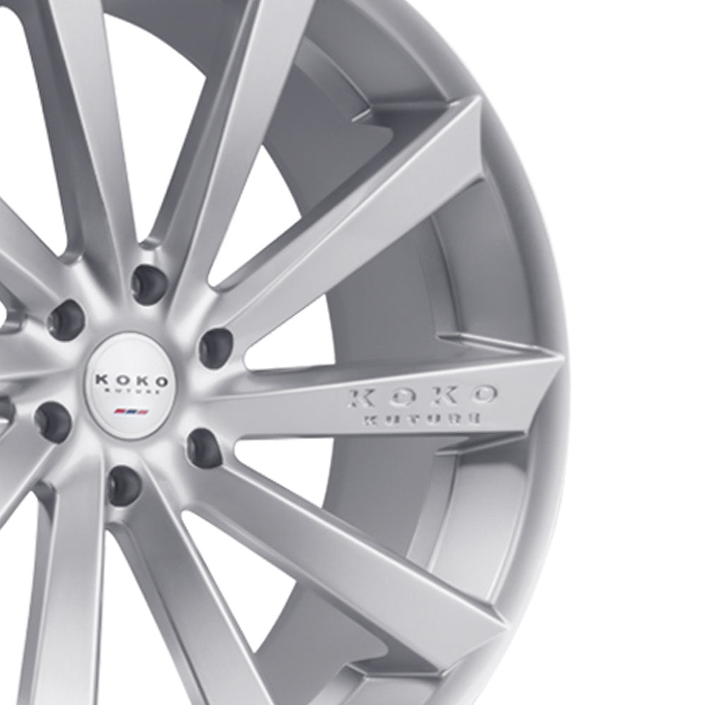 20" Koko Kuture Kapan Silver Wheels Rims Fits Benz W212 E350 E550 E63