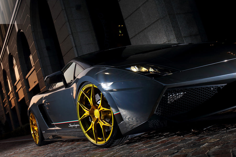 20" ROHANA RFX5 GOLD FORGED CONCAVE WHEELS RIMS FITS BENZ R230 SL550 SL63