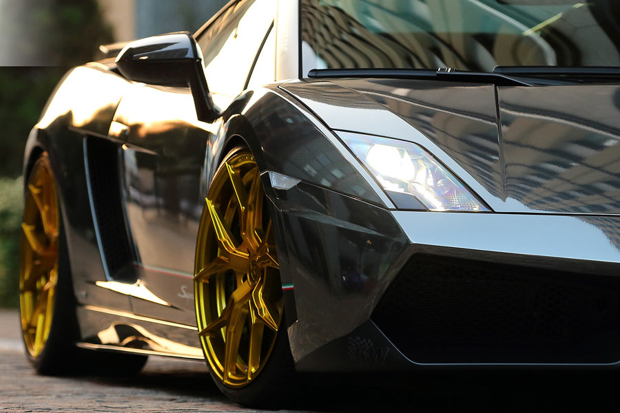 20" ROHANA RFX5 GOLD FORGED CONCAVE WHEELS RIMS FITS BENZ R230 SL550 SL63