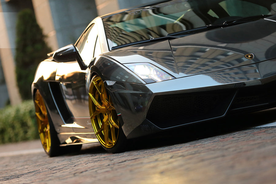 20" ROHANA RFX5 GOLD FORGED CONCAVE WHEELS RIMS FITS BENZ R230 SL550 SL63