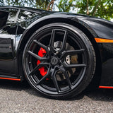 20" MV Forged MVF5 Black 20X9 Concave Wheels Rims Fits Audi B7 A4 Quattro