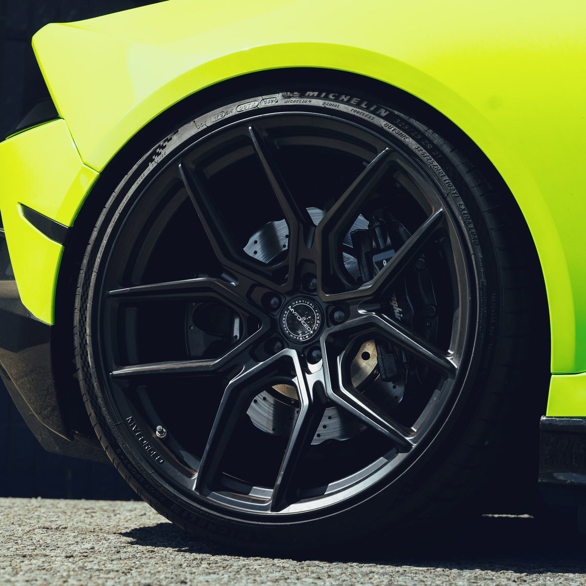 20" MV Forged MVF5 Black 20X9 20X11 Concave Wheels Rims Fits McLaren 650S