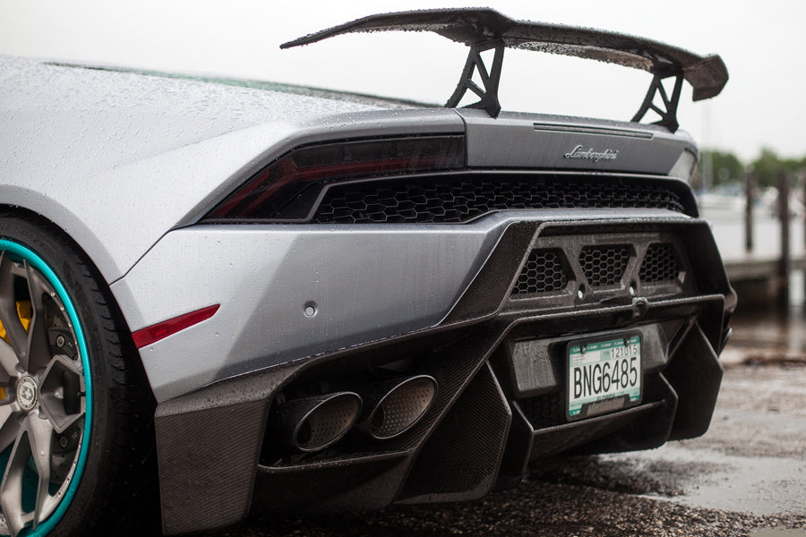 Vorsteiner Novara Carbon Fiber Rear Bumper with Diffuser for Lamborghini Huracan
