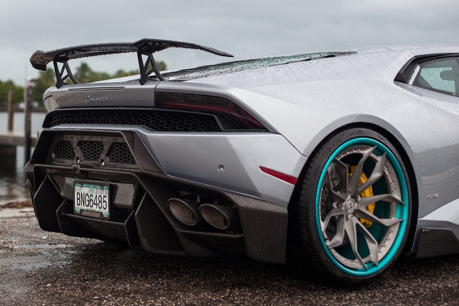 Vorsteiner Novara Carbon Fiber Rear Bumper with Diffuser for Lamborghini Huracan
