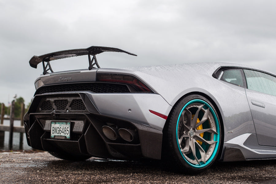 Vorsteiner Novara Carbon Fiber Rear Bumper with Diffuser for Lamborghini Huracan