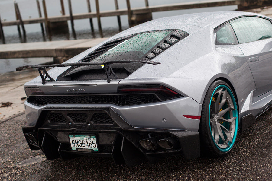 Vorsteiner Novara Carbon Fiber Rear Bumper with Diffuser for Lamborghini Huracan