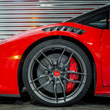 20" Vorsteiner V-FF 105 Forged Concave Carbon Graphite Wheels Rims Fits Gallardo