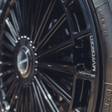 22" MV Forged MVF40 Black 22x10.5 Concave Wheels Rims Fits Porsche Cayenne