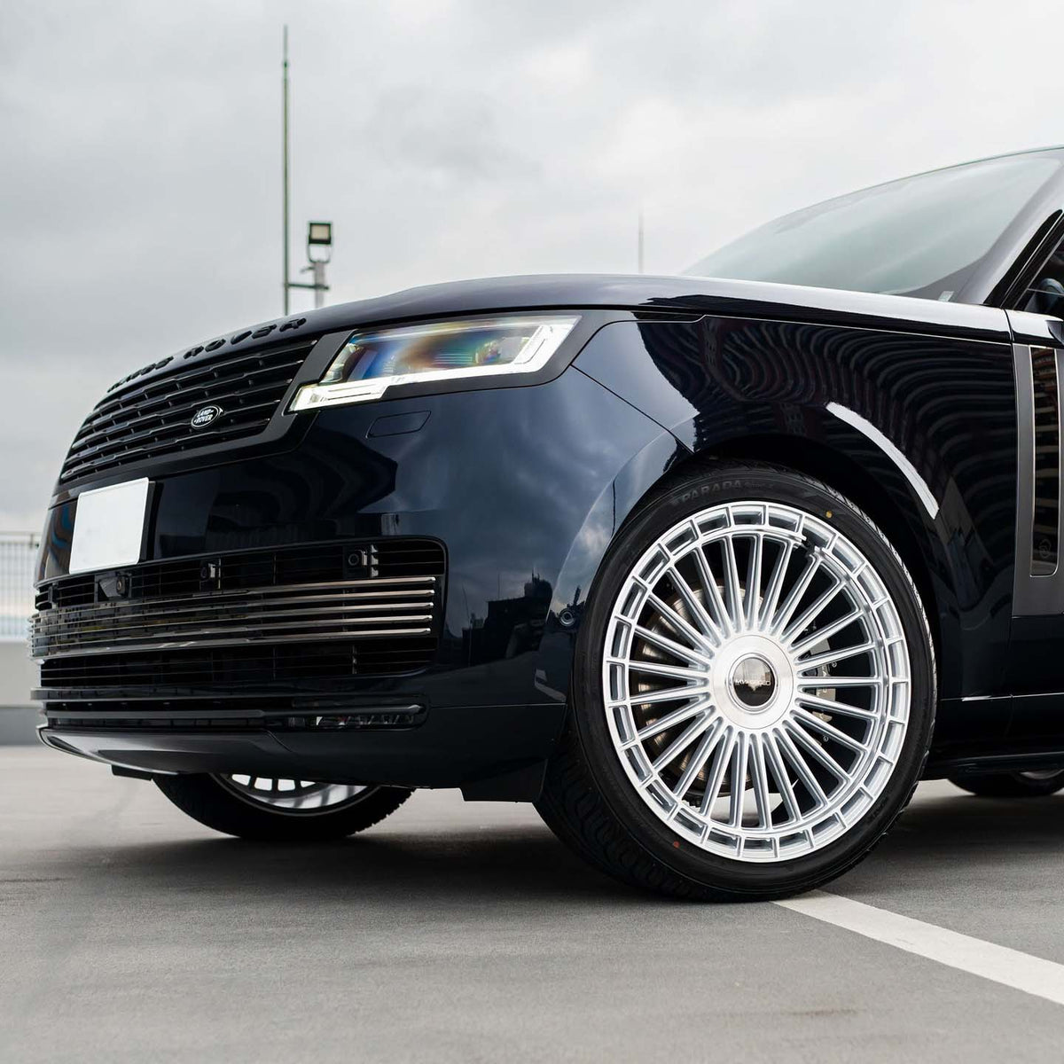 24" MV Forged MVF40 24x10 Silver Concave Forged Wheels Rims Fits Range Rover