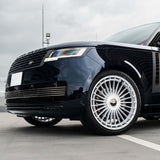 24" MV Forged MVF40 24x10 Silver Concave Forged Wheels Rims Fits Range Rover