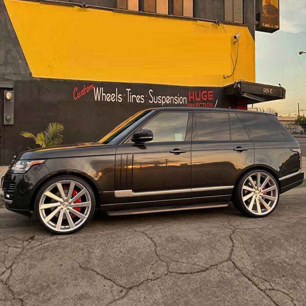 20" Koko Kuture Kapan Silver 20x9 20x10.5 Wheels Rims Fit Benz E350 E500 E55 E63
