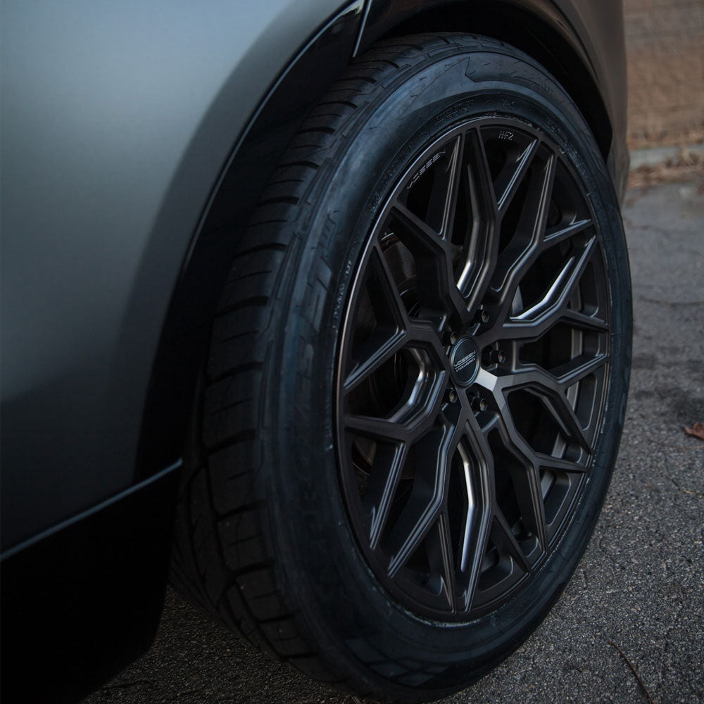 22" Vossen HF2 Grey 22X9 22X9 1265 Concave Wheels Rims Fits Infiniti FX35 FX45