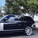 24" Koko Kuture Kapan Silver 24x10 Concave Wheels Rims Fits Cadillac Escalade