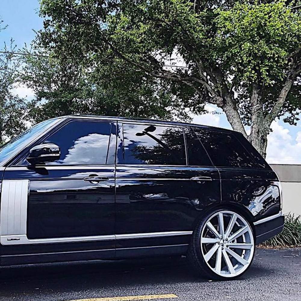 24" Koko Kuture Kapan Silver 24x10 Wheels Rims Fits Chevrolet Tahoe 07-15