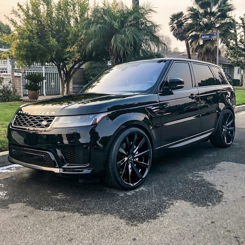 22" Koko Kuture Kapan Black 22x10.5 Wheels Rims Fits Land Rover Range Rover