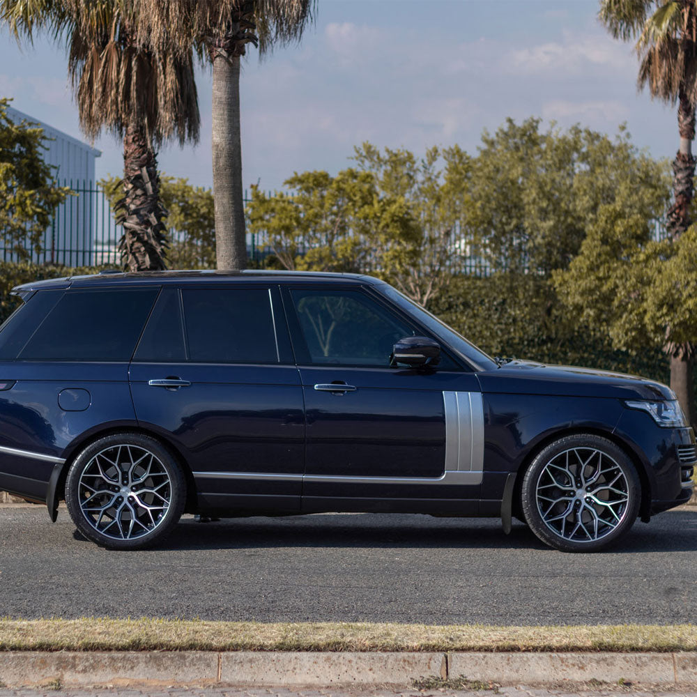 22" Vossen HF2 Black 22X9 22X10.5 1408 Concave Wheels Rims Fits Porsche Macan