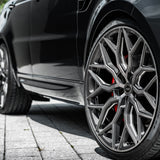 22" Vossen HF2 Grey 22X9 22X9 1265 Concave Wheels Rims Fits Infiniti FX35 FX45