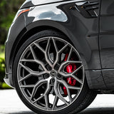 20" Vossen HF2 Grey 20X8.5 20X10 1282 Concave Wheels Rims Fits Jaguar F-Type