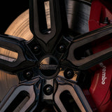 22" Vossen HF1 Black 22x10.5 22x10.5 1455 Concave Wheels Rims Fits Mercedes-Benz